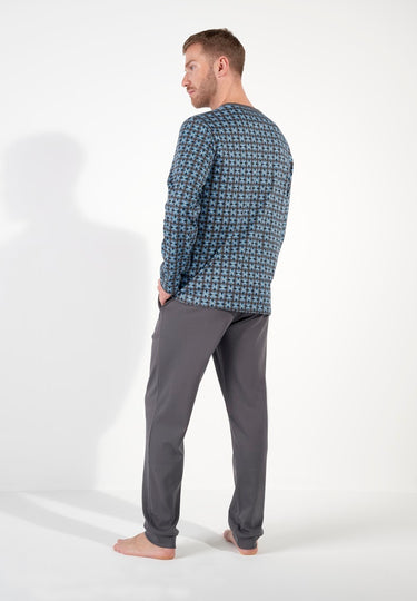 Aloys Long Sleepwear | Dark Grey Print 403063-P284